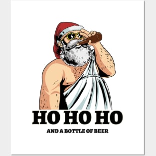 Funny Santa Beer Posters and Art